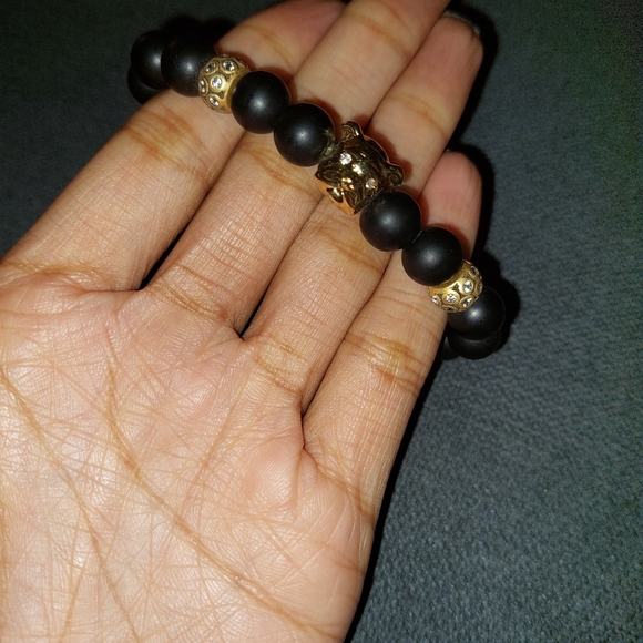 Bulldog Agate For Grounding & Emotional Balance Crystal Bracelet - Picture 4 of 4